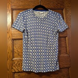 Diane Von Furstenberg short sleeve top.